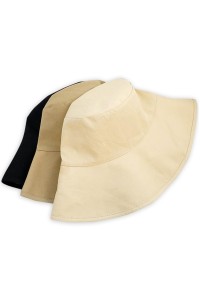 SKHA014 製造雙面漁夫帽  訂製一面淨色一面格子防曬漁夫帽 出遊 行山  雙面漁夫帽中心